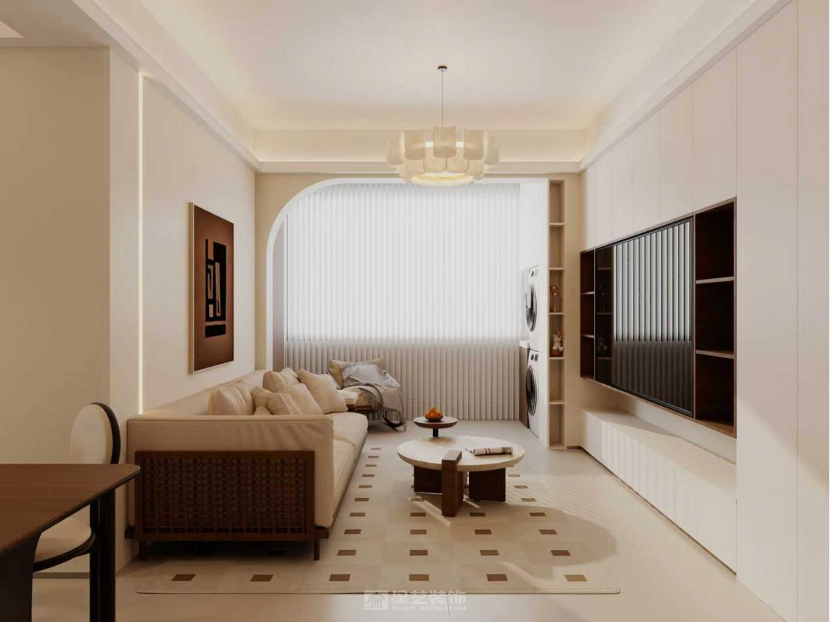 不張揚的奶油調，搭配恰到好處的暖，家就該是這般溫柔的模樣